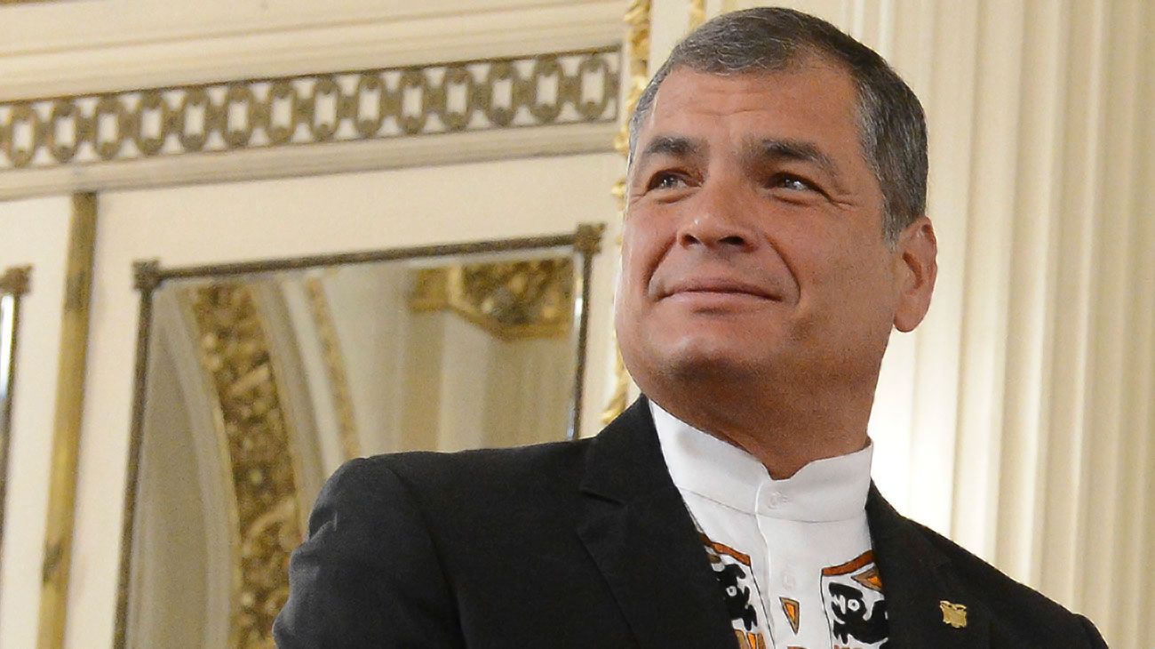 Rafael Correa en la 530