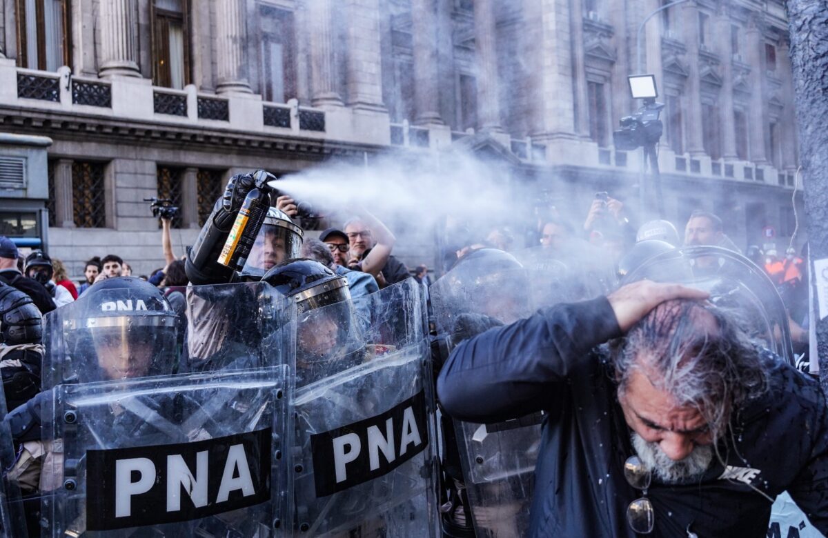 “Los gases que nos tiraron valían más que una jubilación mínima”