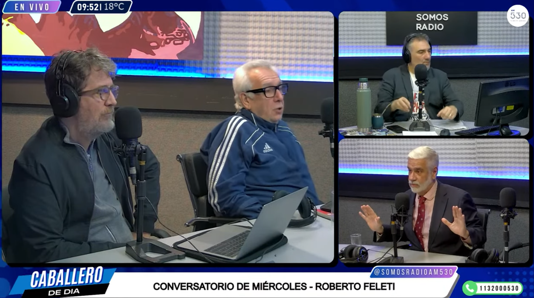 Conversatorio de miércoles: Caballero, Artemio, Rinconet y Roberto Feletti