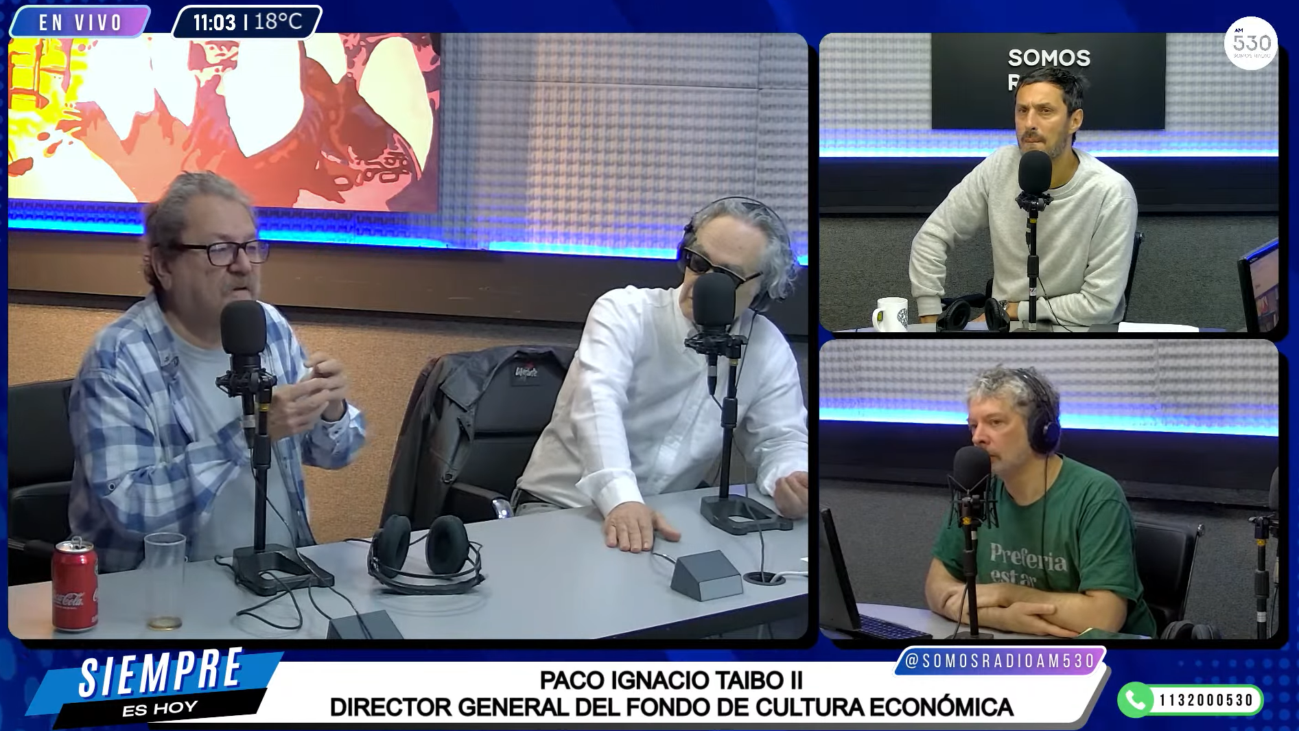 Conversatorio junto a Daniel Tognetti, Paco Taibo II, Alejandro Horowicz y Diego Sztulwark