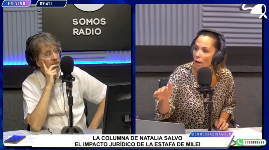 Columna de Natalia Salvo: El impacto jurídico de la estafa de Milei