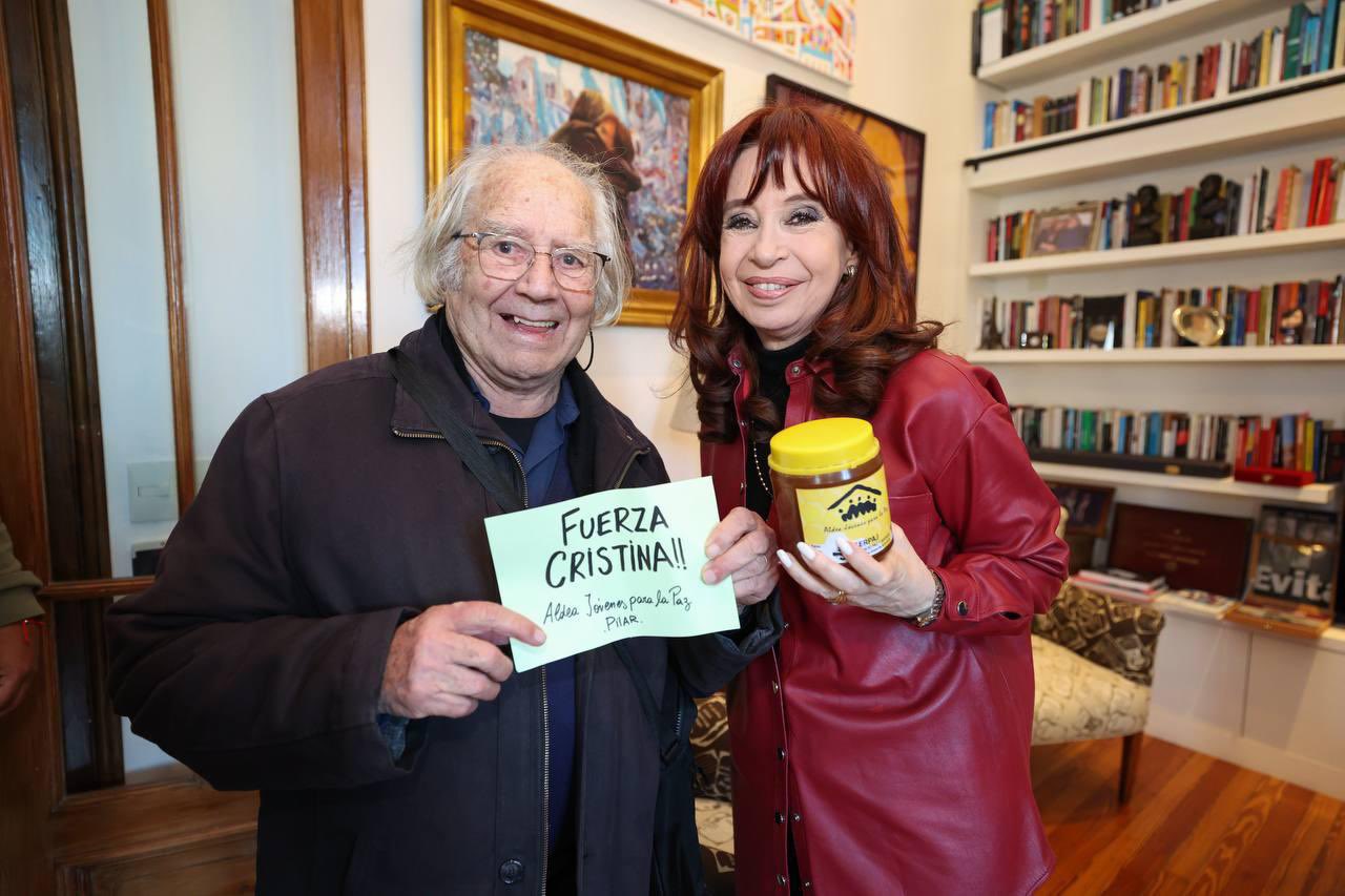 Adolfo Pérez Esquivel visitó a Cristina Kirchner: “La vi fuerte”