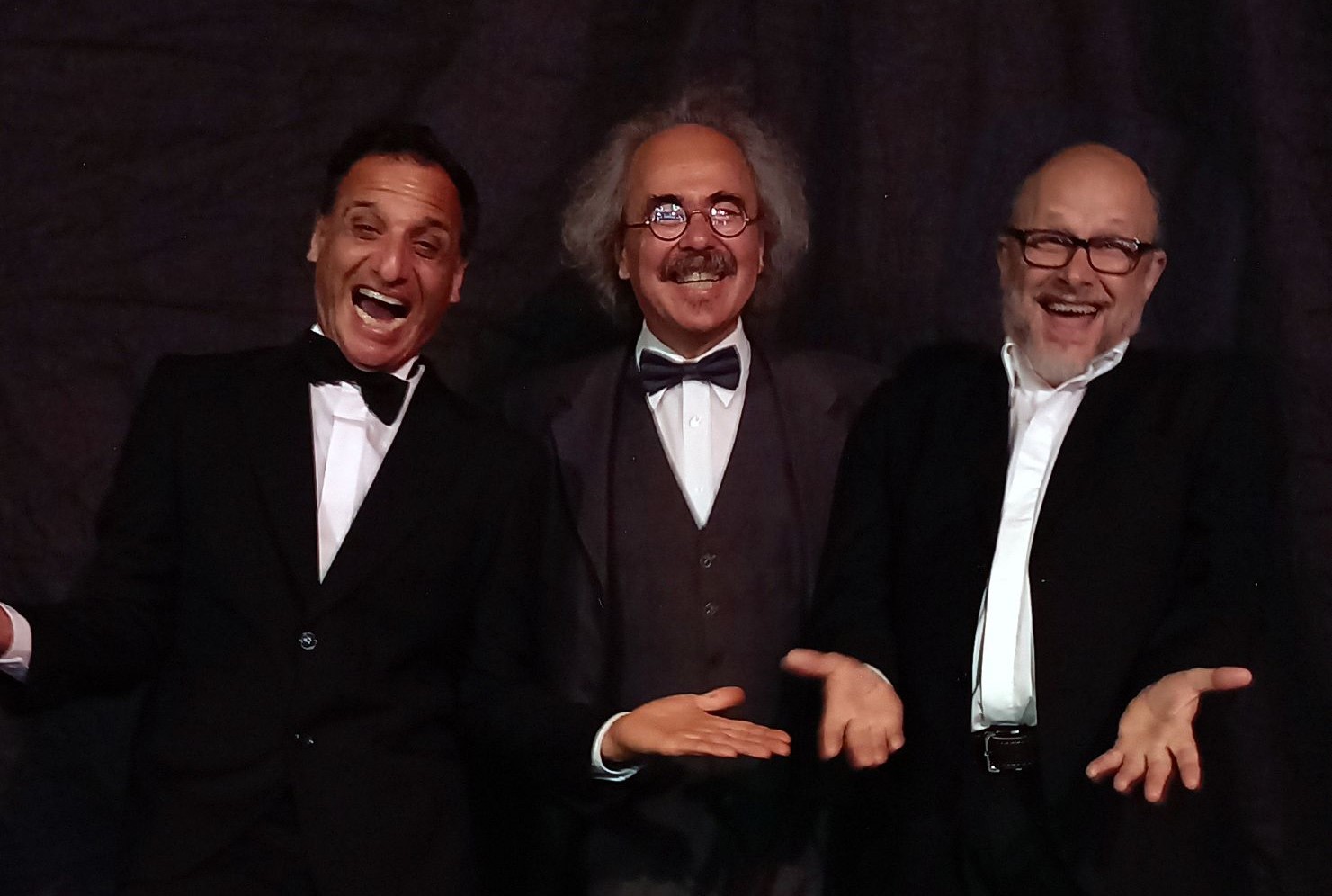 «Comedia de dorapa»: Conrado Geiger, Alejandro Sanz y Danier Campomenosi