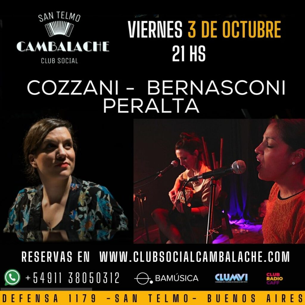 Flor Cozzani Cecilia Bernasconi Sandra Peralta