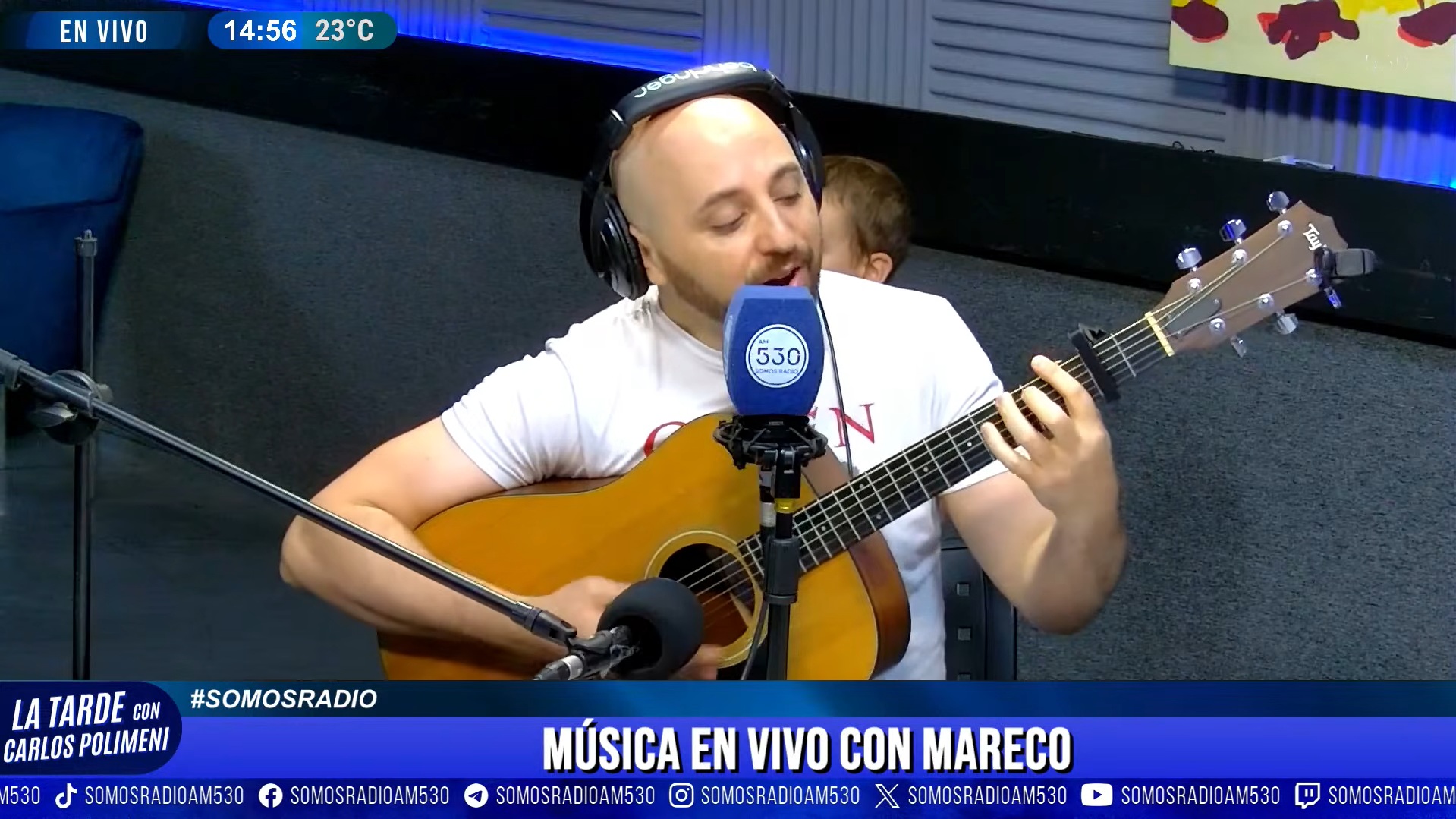 Mareco y la canción perfecta en La Tarde Con Carlos Polimeni