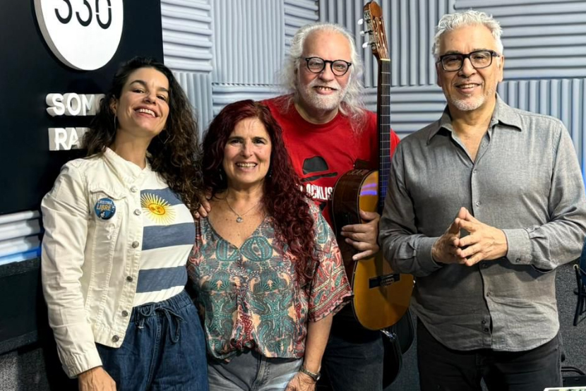 Alejandra Torres Rovira y Osvaldo Burucúa en La Tarde Con Carlos Polimeni