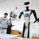 El experimento viral de los robots en China