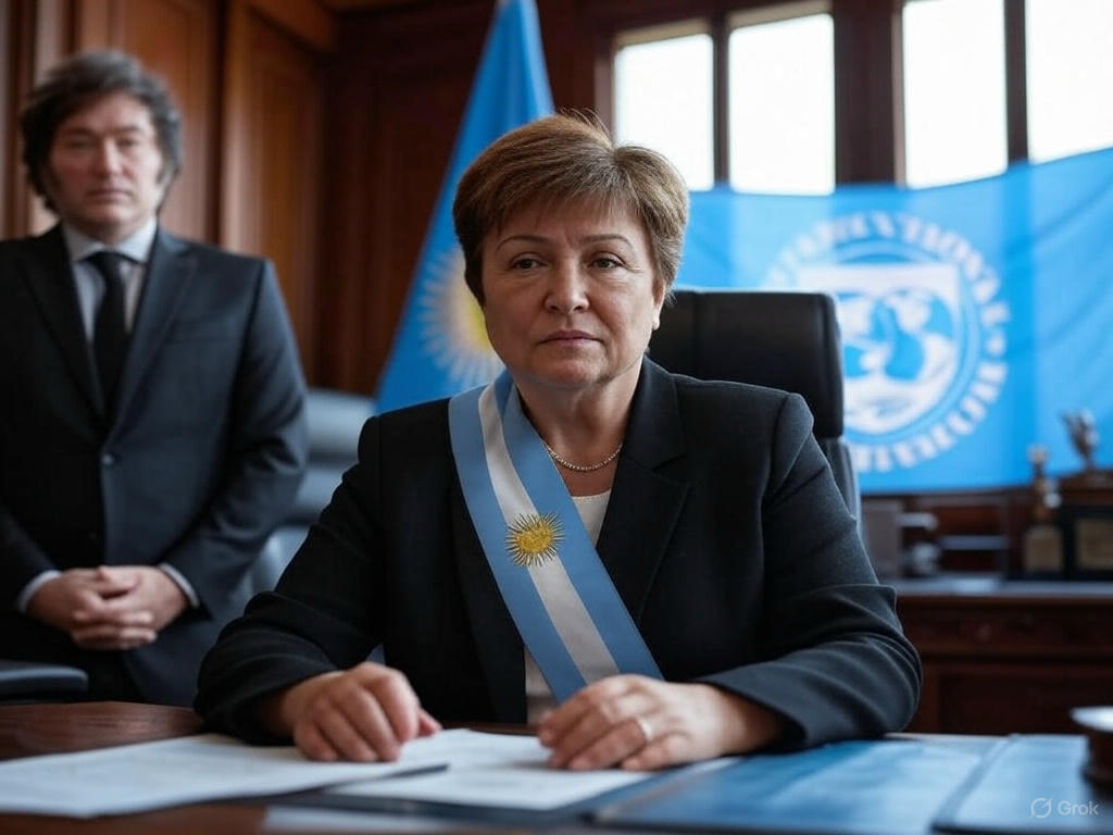 «Vino la virreina económica de la Argentina»