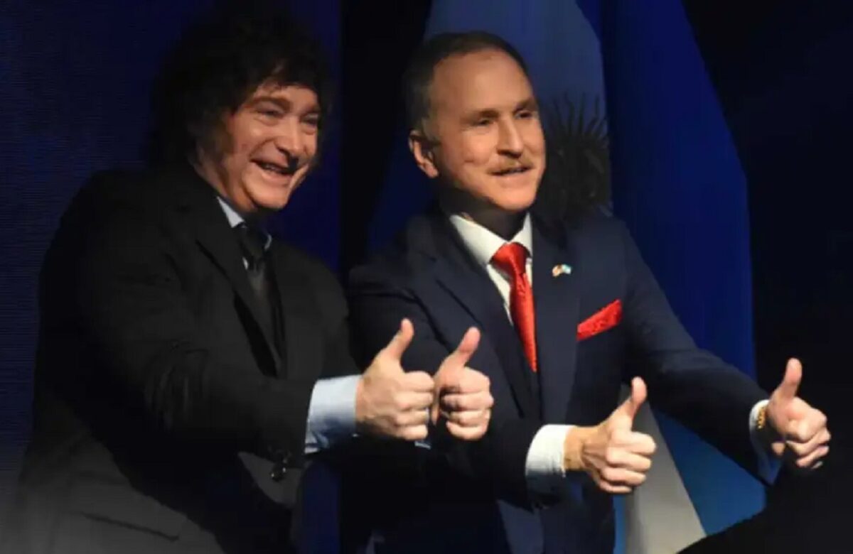 Milei festejó la independencia de EE.UU. en la embajada