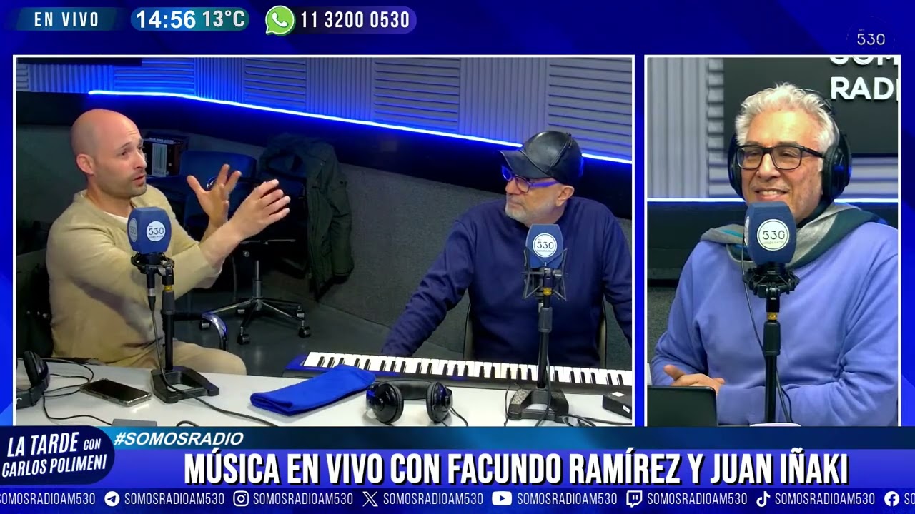 Facundo Ramírez y Juan Iñaki en La Tarde Con Carlos Polimeni