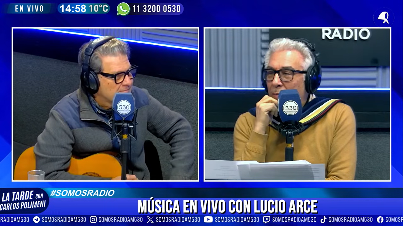 Lucio Arce en La Tarde Con Carlos Polimeni