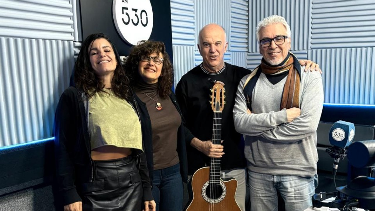 Esteban Morgado y Lorena Astudillo en La Tarde Con Carlos Polimeni
