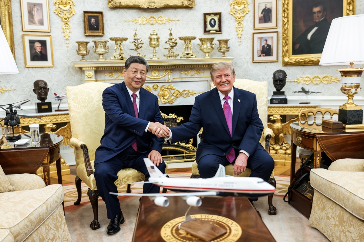 Trump recibió a Xi Jinping en la Casa Blanca