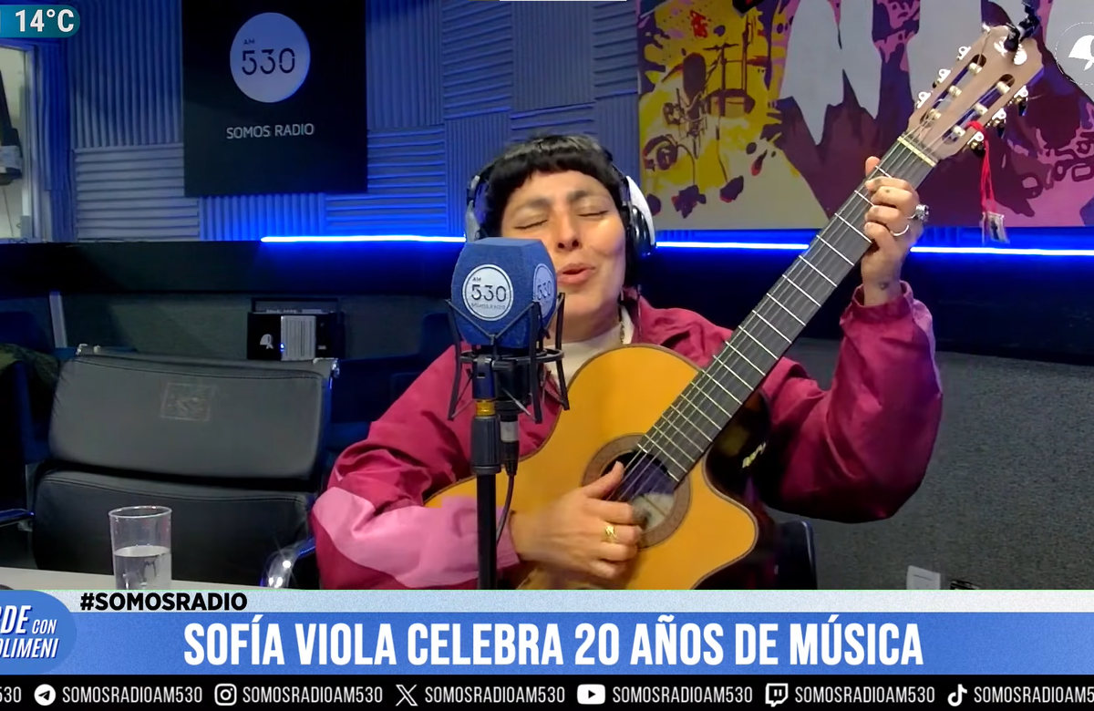 Sofía Viola celebra 20 años con la música en La Tarde Con Carlos Polimeni