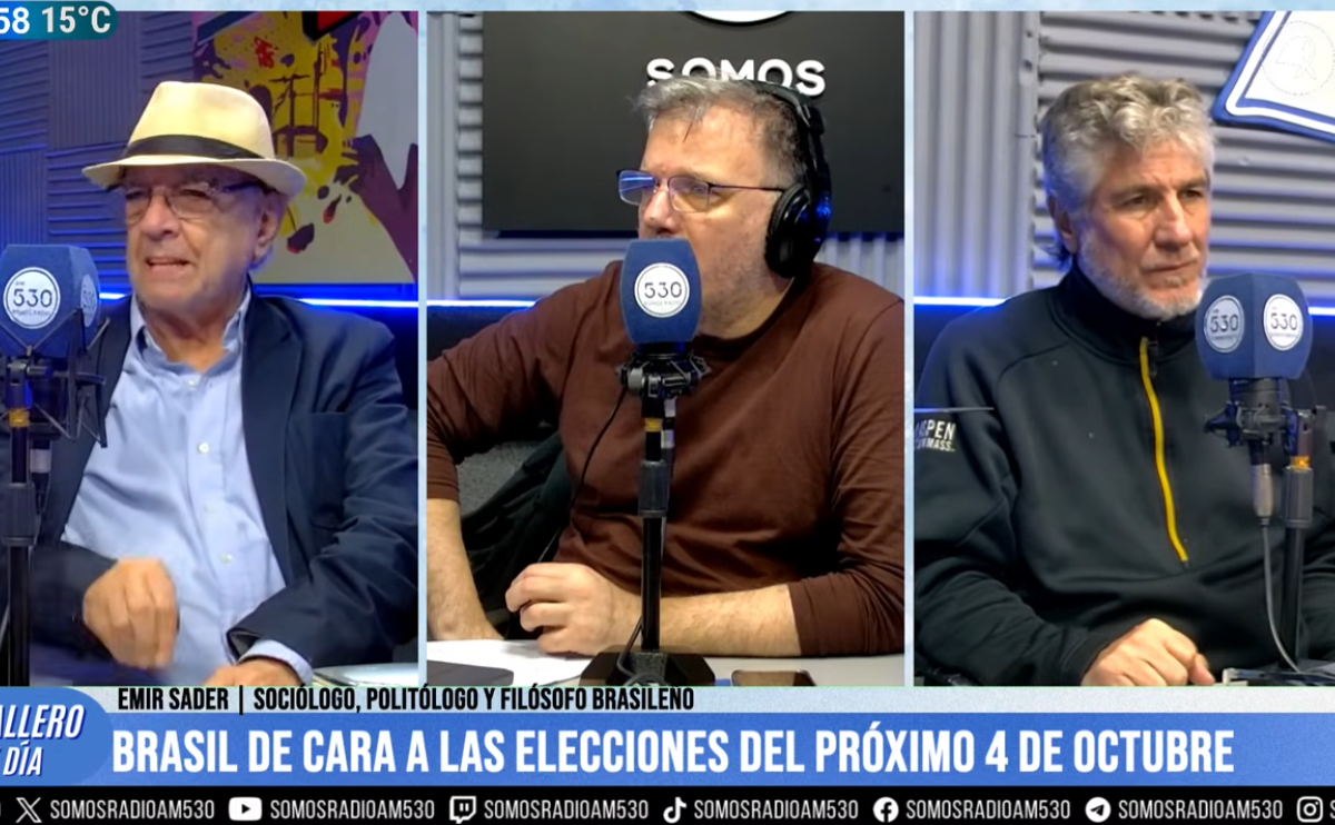 Emir Sader: «Les incomoda que Lula gane, y lo haga en primera vuelta»
