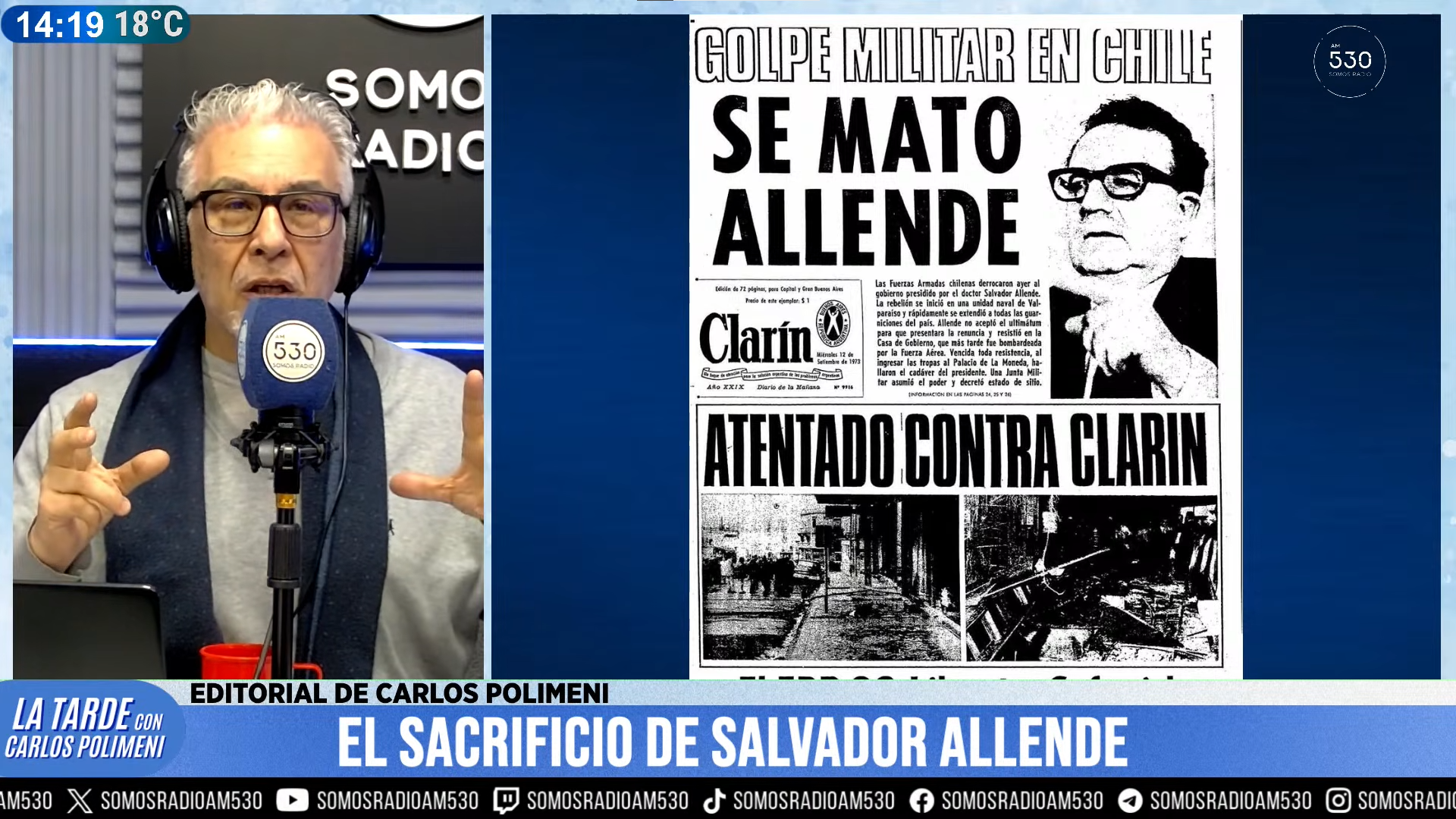 El sacrificio de Salvador Allende